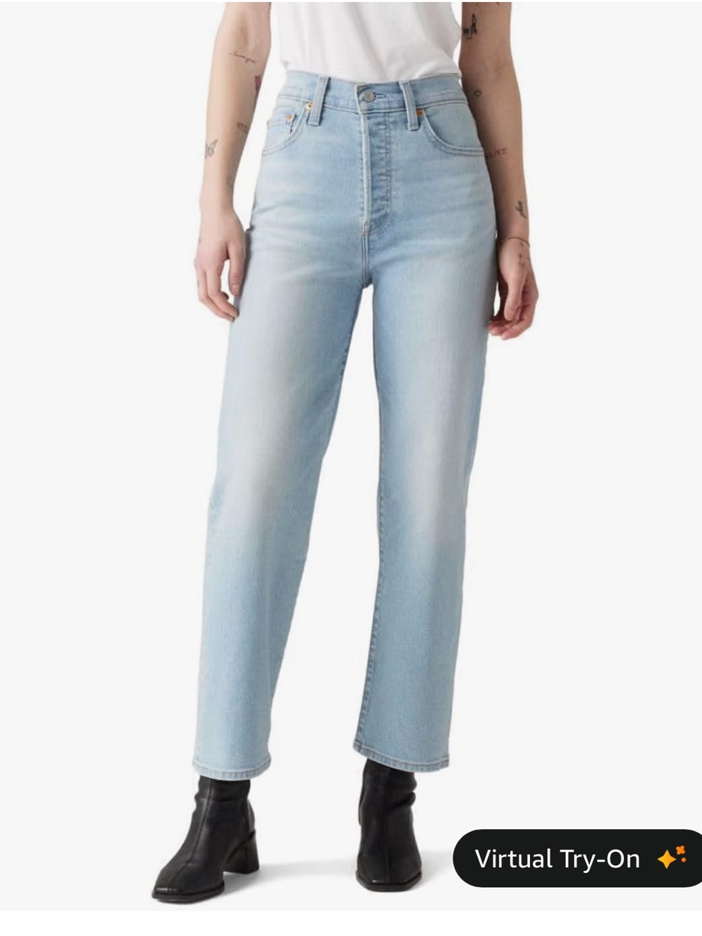 Levi's Woman’s Light Wash Straight Jeans